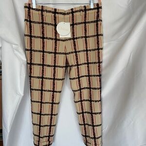 Chloe Plaid Cropped Trousers